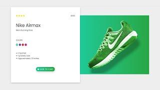 Product Card Design using Bootstrap | HTML/CSS javaScript