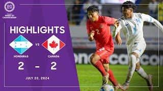 2024 U-20 Championship | Honduras 2-2 Canada | Group B