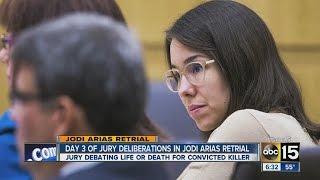 Day 3: Jury continues to deliberate in Jodi Arias penalty phase re-trial