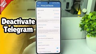 How to deactivate telegram account 2024