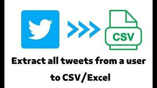 How to download/export all tweets from a user to CSV/Excel  in 2024 with TwExtract