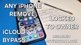 Any iPhone Locked to Owner Unlock️ iCloud Bypass with Disabled Activation Lock Remove Success️