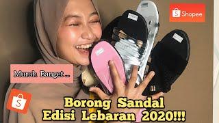 shopee haul sandal murah buat lebaran || di bawah 50k  #mildaaisyahfuri #shopeehaul #lebaran