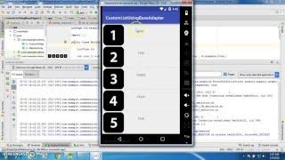 Android Custom ListView Example Using BaseAdapter