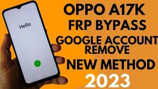 Oppo A17k FRP Bypass || Google Account Bypass Android 12 || Remove Screen Lock || CPH2471 FRP Bypass