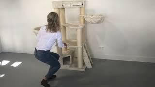 Product video: RHR Quality Cat Tree for big cats Corner Coon Cream Beige