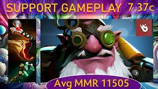  7.37c Sniper |K+A-D - 32 KP - 80%| Support Gameplay - Dota 2 Top MMR