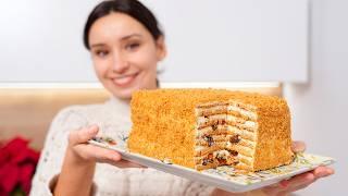 HONEY CAKE in 20 minutes | Simple recipe without rolling out the cakes | Honey Cake recipe