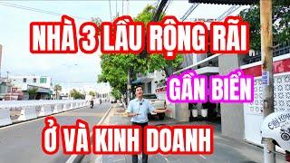 BÁN CĂN NHÀ 3 LẦU mặt tiền đường ĐẠI LỘ NGUYỄN TẤT THÀNH Gần Biển Nha Trang ở hoặc Kinh doanh