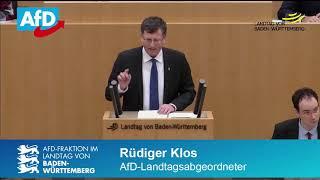 AfD zur Änderung des Abgeordnetengesetzes Teil 1 - Rüdiger Klos MdL 24.10.2018