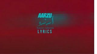 Hasan Raheem Aarzu Prod by UMAIR Arham ikram lyrics