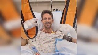 ROMAIN GROSJEAN FROM HOSPITAL AFTER CRASH ON BAHRAIN GRAND PRIX 2020 / FORMULA 1 / F1