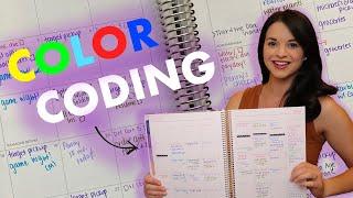 How I Color Code My Planner // Color Combinations And Planner Organization -- PLAN WITH ME EP. 2