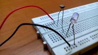 How to make your own "Light Sensor" on breadboard.