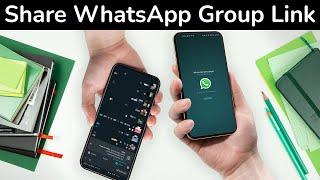How to Share WhatsApp Group Link? (Android)