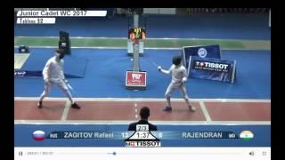 Рафаэль Загитов( Россия)v&s Rajendran(Индия) продолжение. Чемпионат мира 2017.