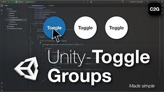 How to create Toggle Groups in Unity