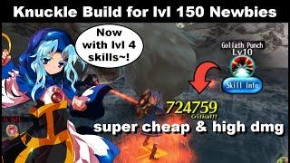 SUPER CHEAP Knuckle Build for Newbies! WITH Lvl 4 Skills! | Toram Online