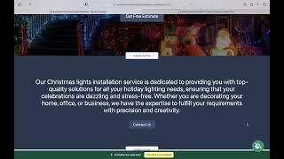 How to Make Simple Website for Christmas Light Installation Business - No Coding