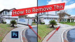 How to remove large objects using Photoshop