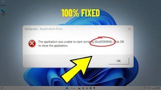 The application was unable to start correctly 0xc0000906 in Windows 11 /10/8/7 - How To Fix Error 