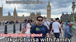 Uk visit visa with family | Important points| complete Process and fee