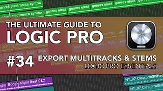 Logic Pro #34 - Export Multitracks and Stems