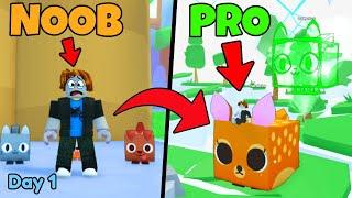 Noob To Pro With 0 ROBUX In Pet Simulator 99 (Day 1)