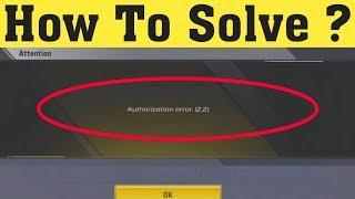 How to Fix Authorization error in Call of Duty Mobile || Fix Call Of Duty Authorization Error