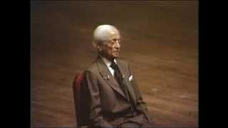 J. Krishnamurti - Washington DC 1985 - Public Talk 1 - In the present is the whole of time