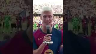 ¡DANI OLMO FUE PRESENTADO EN @FCBarcelona ! | #Shorts