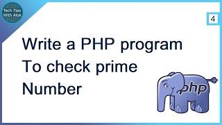 Write a PHP program to check prime number