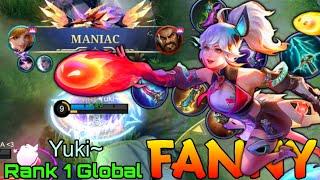 MANIAC Fanny Deadly Cable Combo! - Top 1 Global Fanny by Yuki~ - Mobile Legends