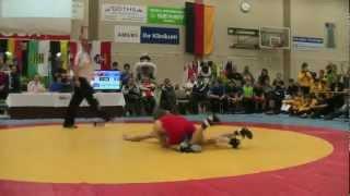 DM B-Jugend 2012 GR Torgelow - Andrej Ginc gg. Toni Jilke - Finale 46 kg