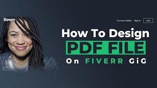 How to Create PDF File in Photoshop || Fiverr Gig