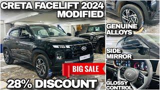 CRETA FACELIFT 2024 MODIFIED BASE TO TOP GENUINE ALLOYS + 28% DISCOUNT #creta2024 #cretafacelift