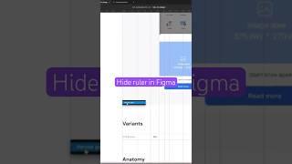 Hide Rulers in Figma #tips #tricks #easy #learn #figma #design #uiux #paradizzpoll