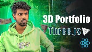 Build an Amazing 3D Developer Portfolio in React with Three.js  - in Tamil | Anton Francis Jeejo