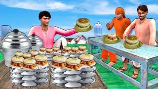 जादुई इडली सैंडविच Magical Idly Sandwich Cooking Village Comedy Video Hindi Kahaniya Funny Stories