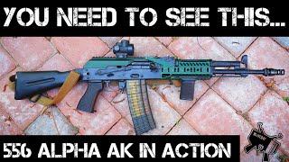 My Alpha 556 AK doesn't SUCK! Let's shoot it! (modernized ak)