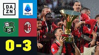 Nach elf Jahren wieder Meister! Milan holt 19. Scudetto: Sassuolo - AC Mailand 0:3 | Serie A | DAZN