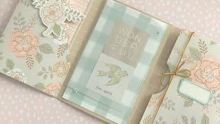 One Sheet Journal Folio with 12x12 Papers One Page Wonder