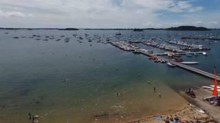 Survol golfe du Morbihan Bebop 2 Arradon