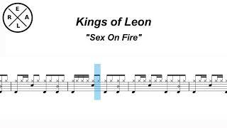 Sex On Fire - Kings Of Leon Drum Score