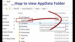 AppData Folder not found ||How to Find AppData Folder in Windows 10 ||AppData Folder Location