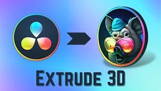 Animierte 3D Logos mit Extrude3D (DaVinci Resolve 18.6) + Fusion Basics!