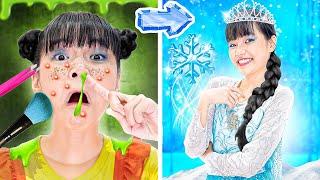 Baby Doll Extreme Makeover From Nerd To Elsa Princess! Baby Doll Falls In Love With Jack!