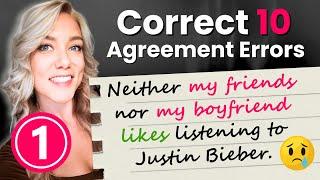 Subject Verb Agreement Quiz in English - 10 Questions