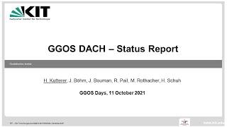 New GGOS Affiliate - GGOS D-A-CH (Hansjörg Kutterer) - GGOSdays2021