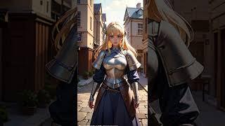 Beautiful AI generated anime Joan of Arc cosplay lookbook gallery - #shorts #aiart #anime #joanofarc